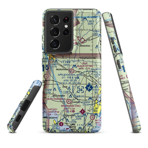 Black Otter Airport (9WI1) VFR Sectional Samsung Phone Case