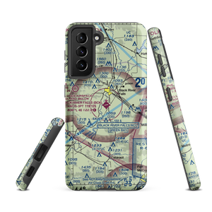 Black River Falls Area Airport (BCK) VFR Sectional Samsung Phone Case