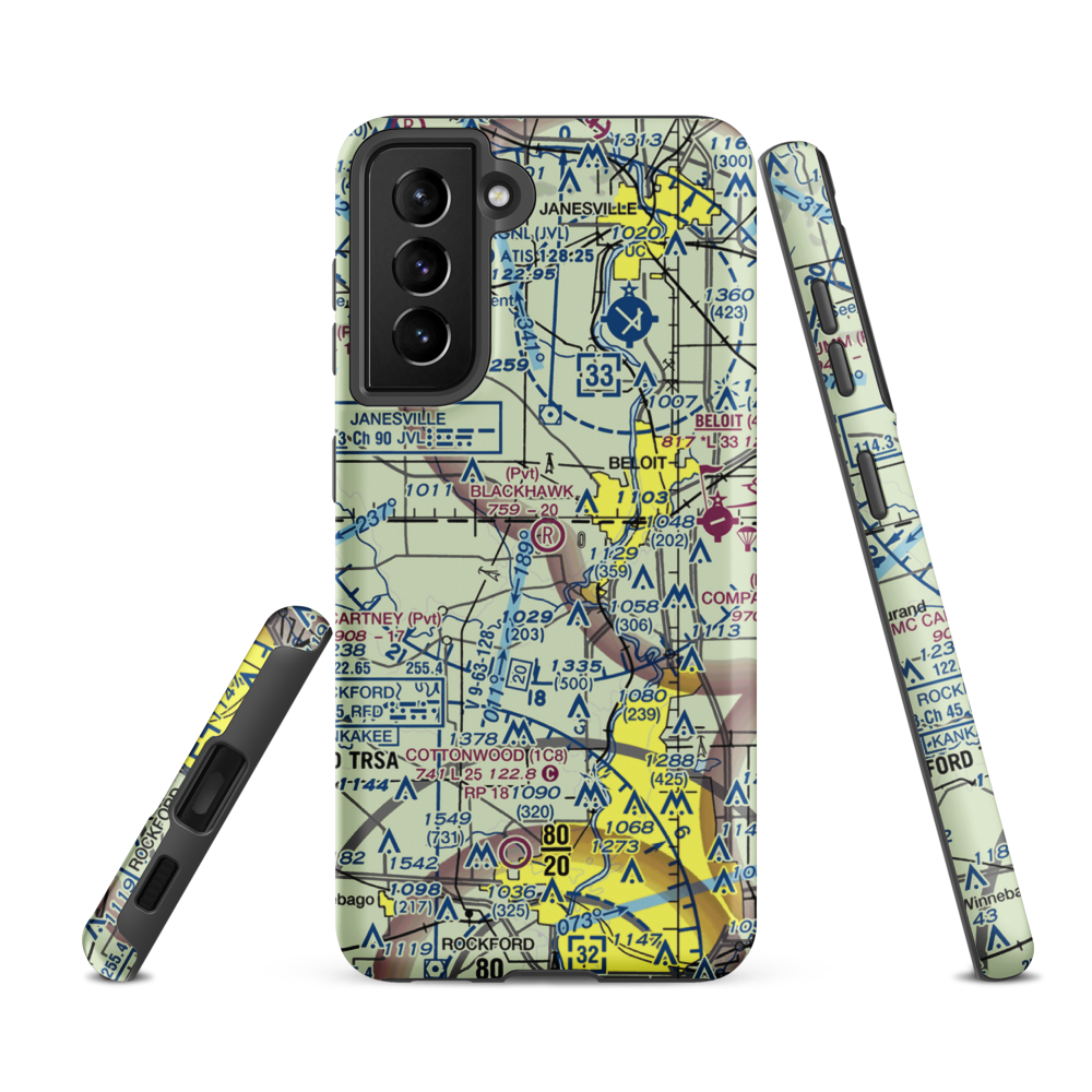 Blackhawk Farms Inc Airport (LL89) VFR Sectional Samsung Phone Case Samsung Galaxy S21 Ultra model shown