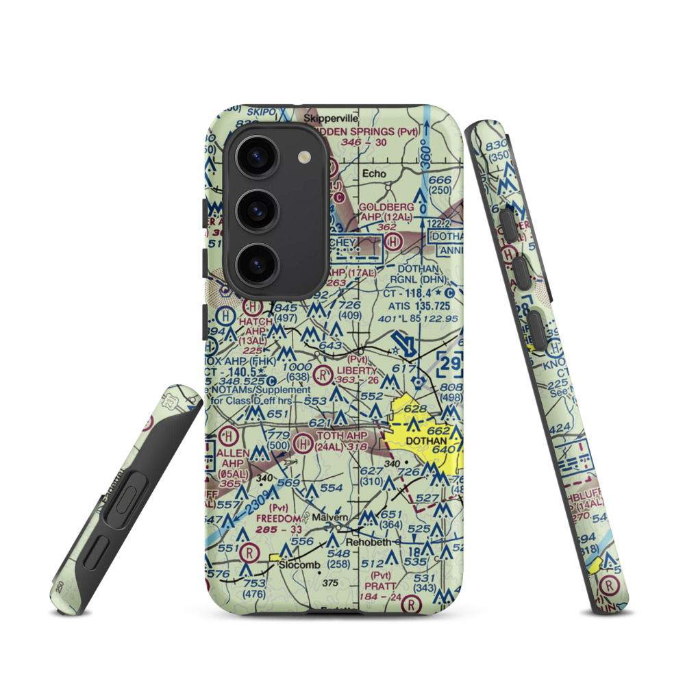 Blessings Landing Air Ranch (84AL) VFR Sectional Samsung Phone Case Samsung Galaxy S23 model shown
