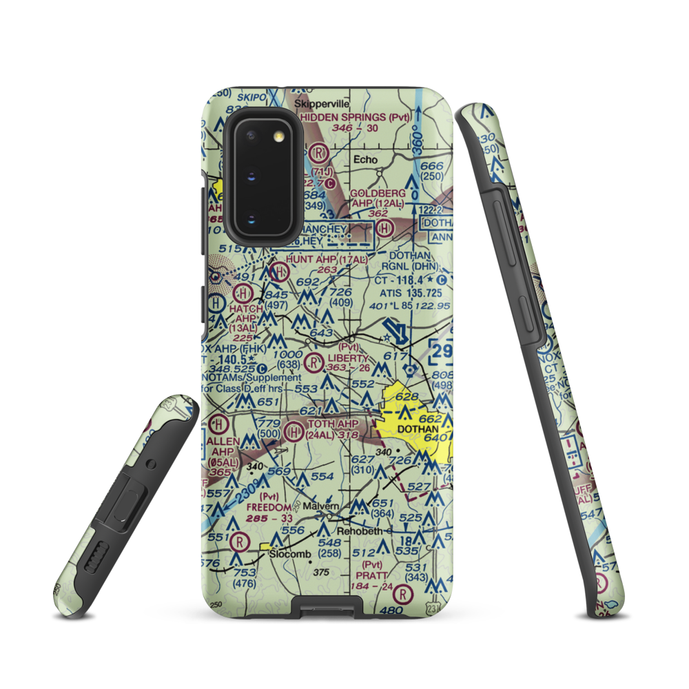 Blessings Landing Air Ranch (84AL) VFR Sectional Samsung Phone Case Samsung Galaxy S20 model shown