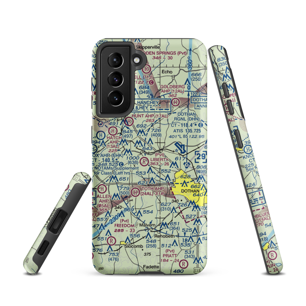 Blessings Landing Air Ranch (84AL) VFR Sectional Samsung Phone Case Samsung Galaxy S21 model shown