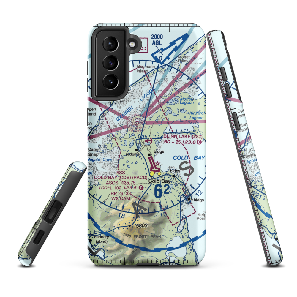 Blinn Lake Seaplane Base (Z87) VFR Sectional Samsung Phone Case Samsung Galaxy S21 Plus model shown