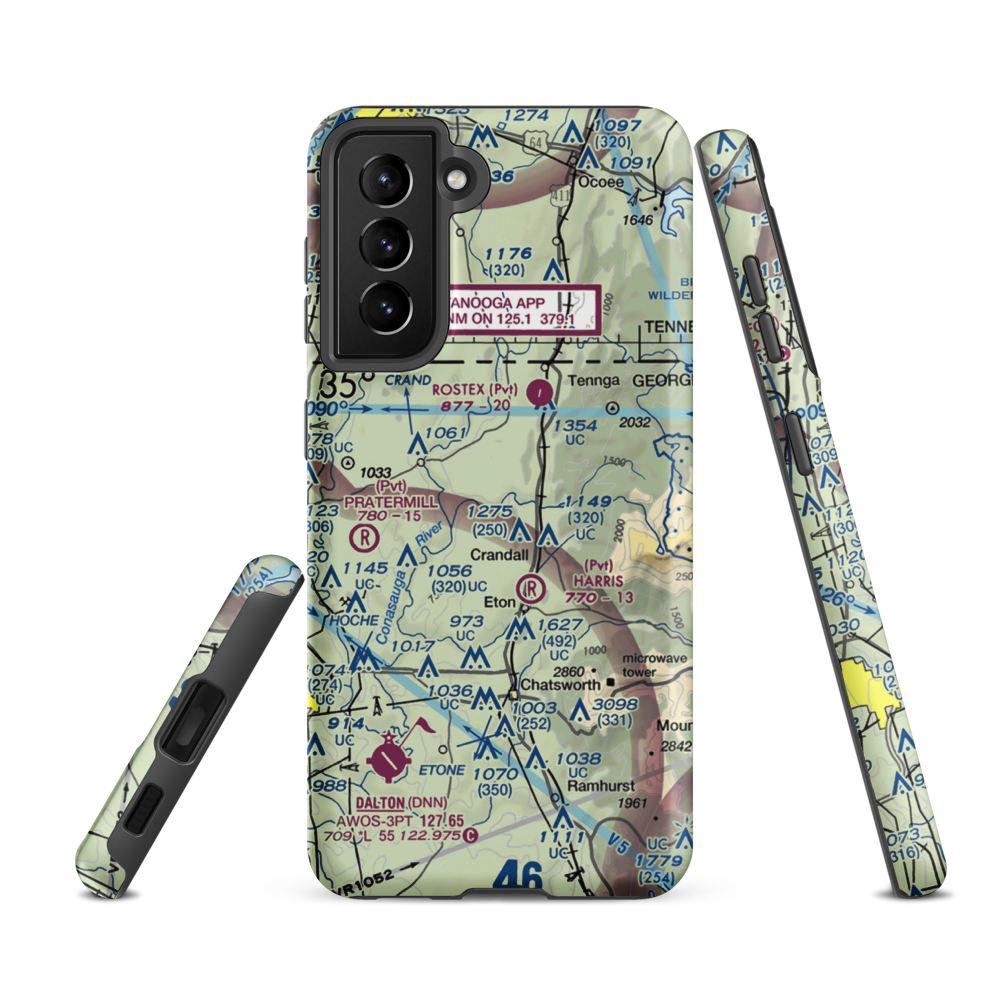 Blue Bird Field (37GA) VFR Sectional Samsung Phone Case Samsung Galaxy S21 FE model shown