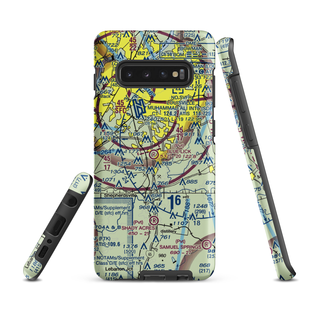 Blue Lick Airport (07KY) VFR Sectional Samsung Phone Case Samsung Galaxy S10e model shown