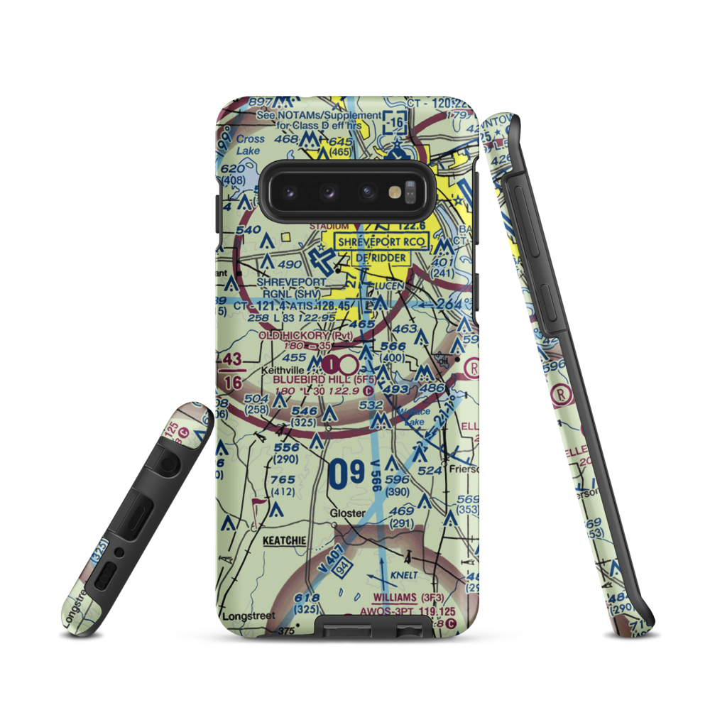 Bluebird Hill Airport (5F5) VFR Sectional Samsung Phone Case Samsung Galaxy S10 model shown