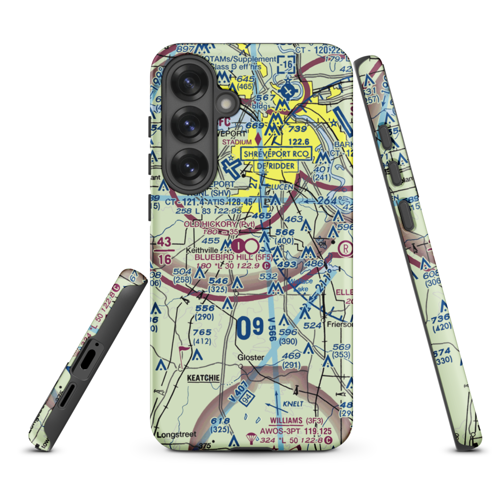 Bluebird Hill Airport (5F5) VFR Sectional Samsung Phone Case Samsung Galaxy S25 Plus model shown