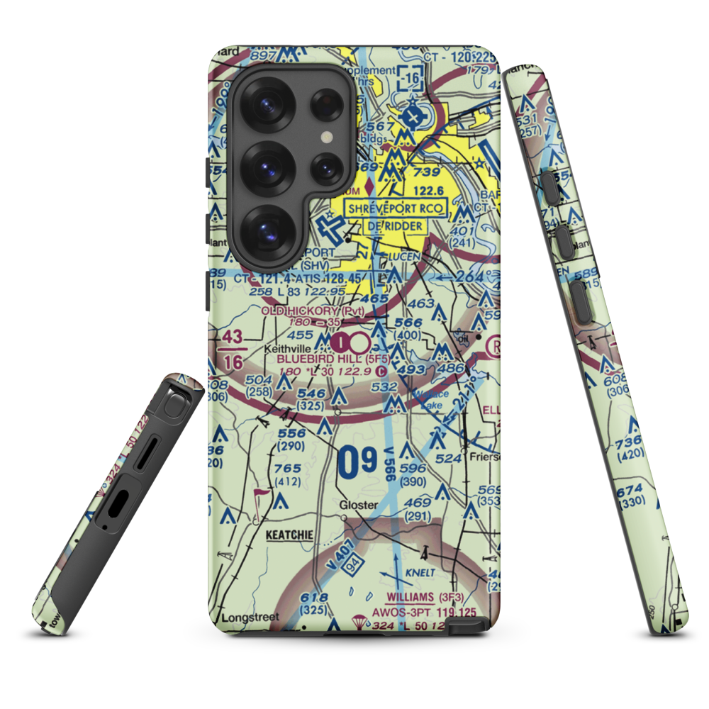 Bluebird Hill Airport (5F5) VFR Sectional Samsung Phone Case Samsung Galaxy S25 Ultra model shown