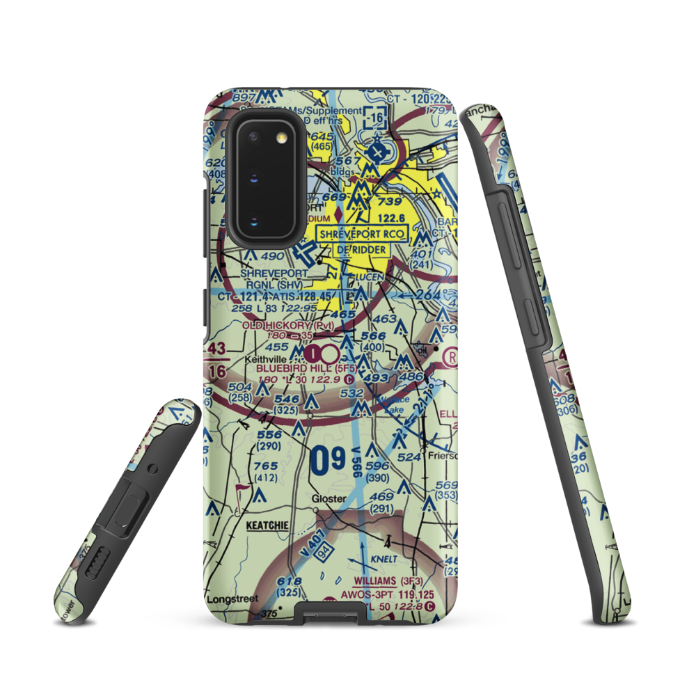 Bluebird Hill Airport (5F5) VFR Sectional Samsung Phone Case Samsung Galaxy S20 model shown