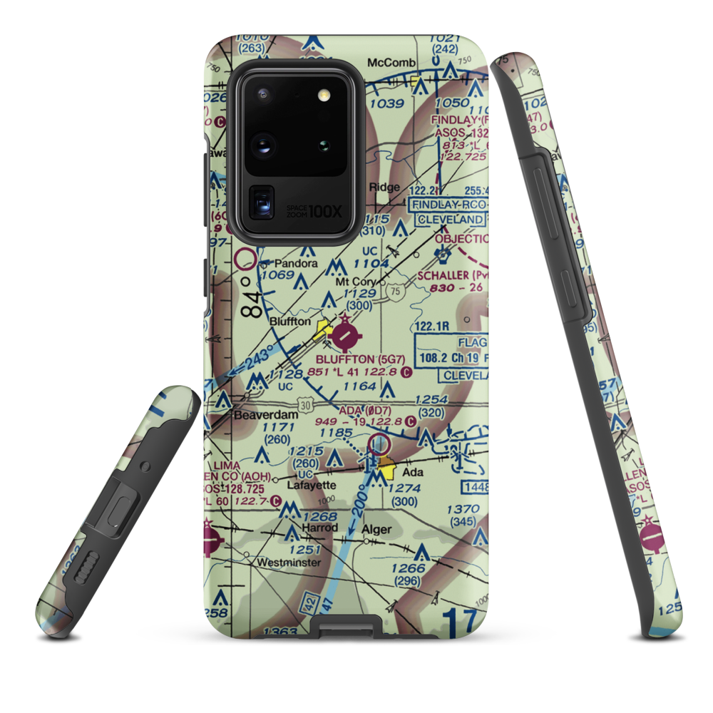 Bluffton Airport (5G7) VFR Sectional Samsung Phone Case Samsung Galaxy S20 Ultra model shown
