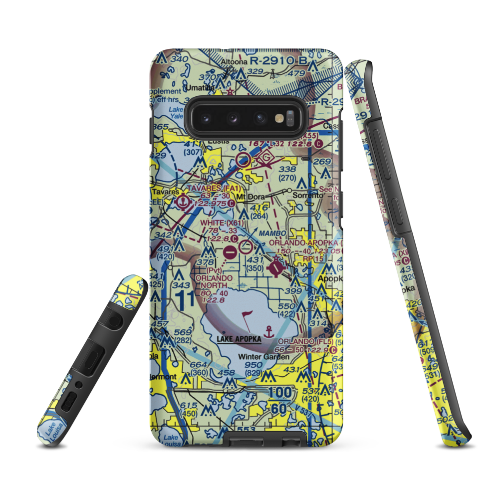 Bob White Field (X61) VFR Sectional Samsung Phone Case Samsung Galaxy S10 Plus model shown