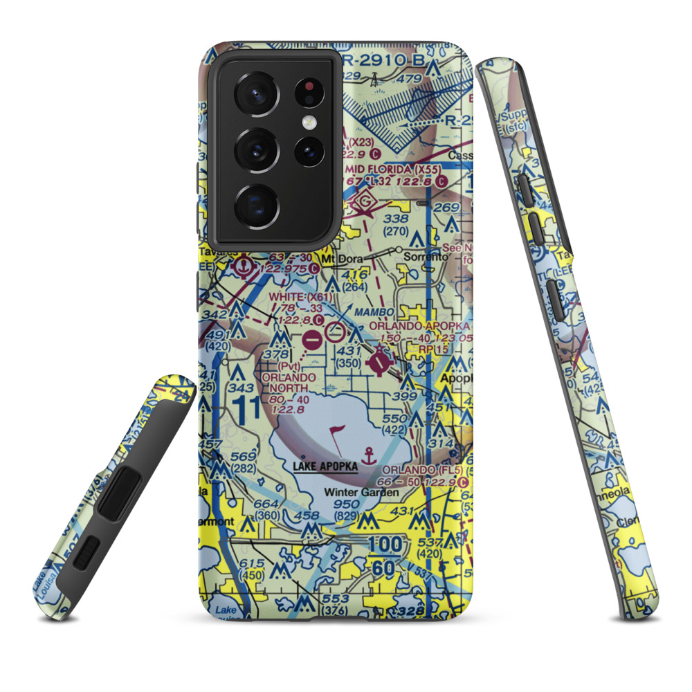Bob White Field (X61) VFR Sectional Samsung Phone Case Samsung Galaxy S21 Plus model shown