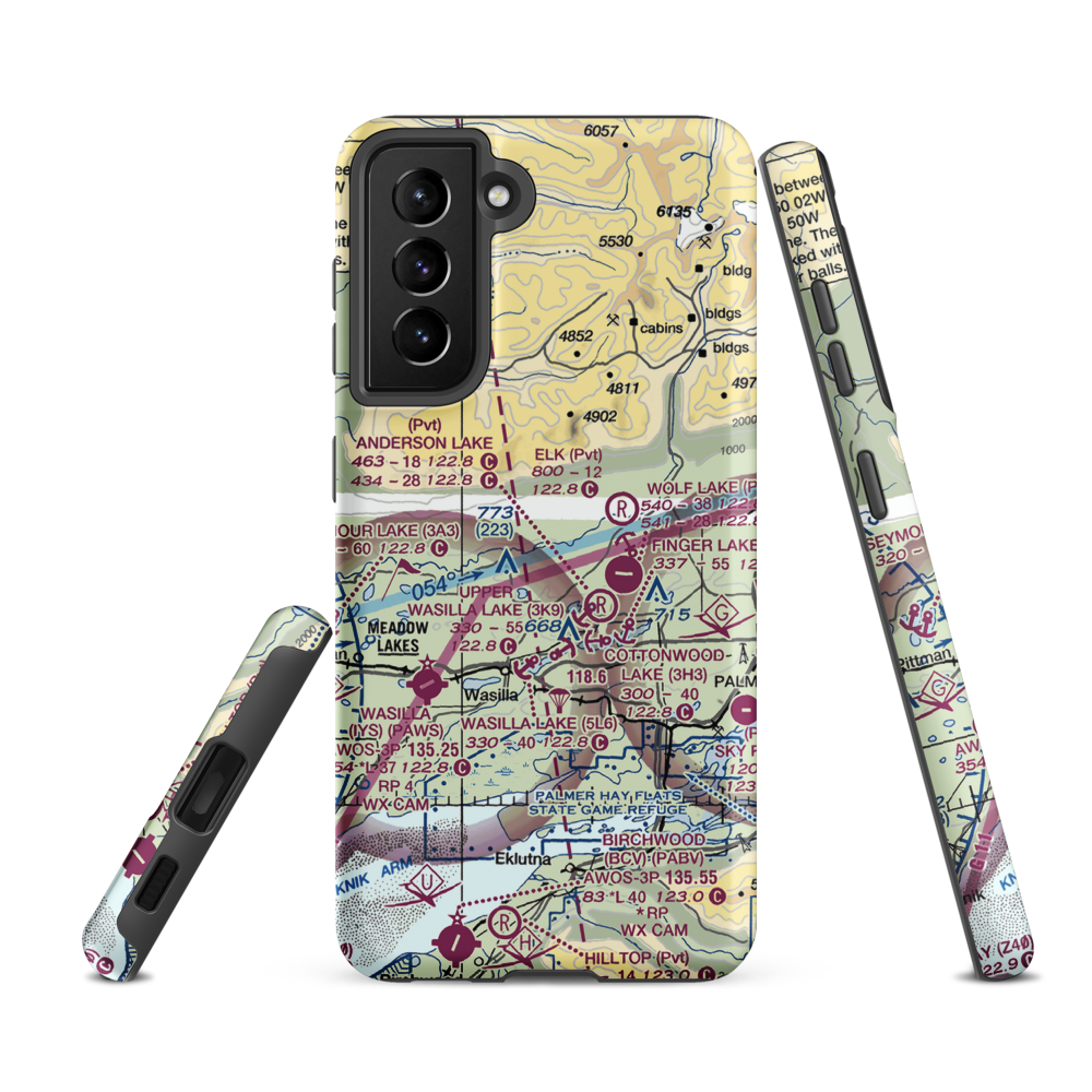 Boisselle's Strip (3AK8) VFR Sectional Samsung Phone Case Samsung Galaxy S21 FE model shown