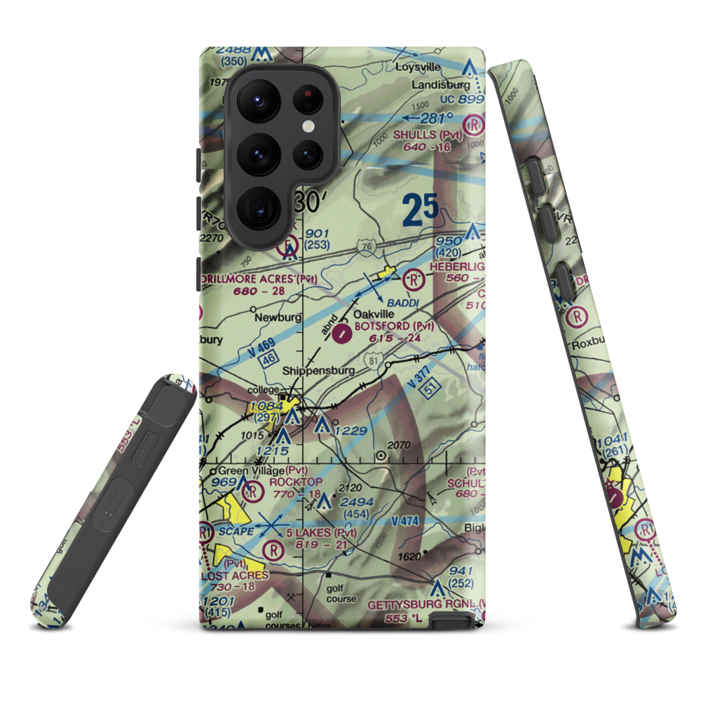 Botsford Aerodrome (6PA5) VFR Sectional Samsung Phone Case Samsung Galaxy S22 Ultra model shown