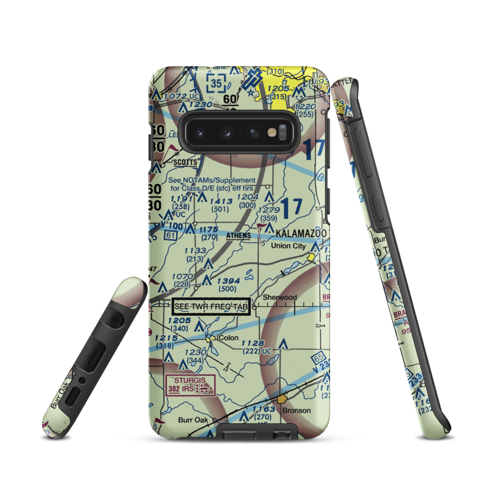 Boulder Canyon Airport (MI56) VFR Sectional Samsung Phone Case Samsung Galaxy S10 model shown
