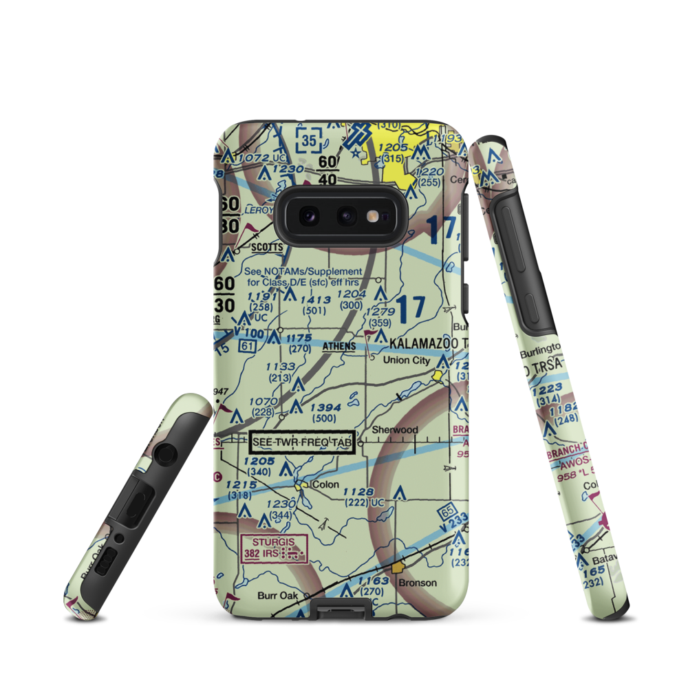 Boulder Canyon Airport (MI56) VFR Sectional Samsung Phone Case Samsung Galaxy S10 Plus model shown