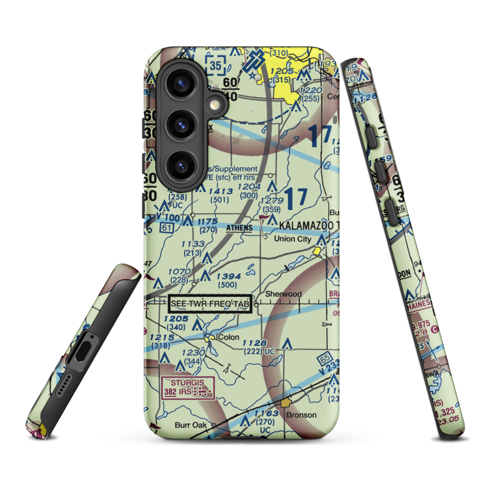 Boulder Canyon Airport (MI56) VFR Sectional Samsung Phone Case Samsung Galaxy S24 Plus model shown