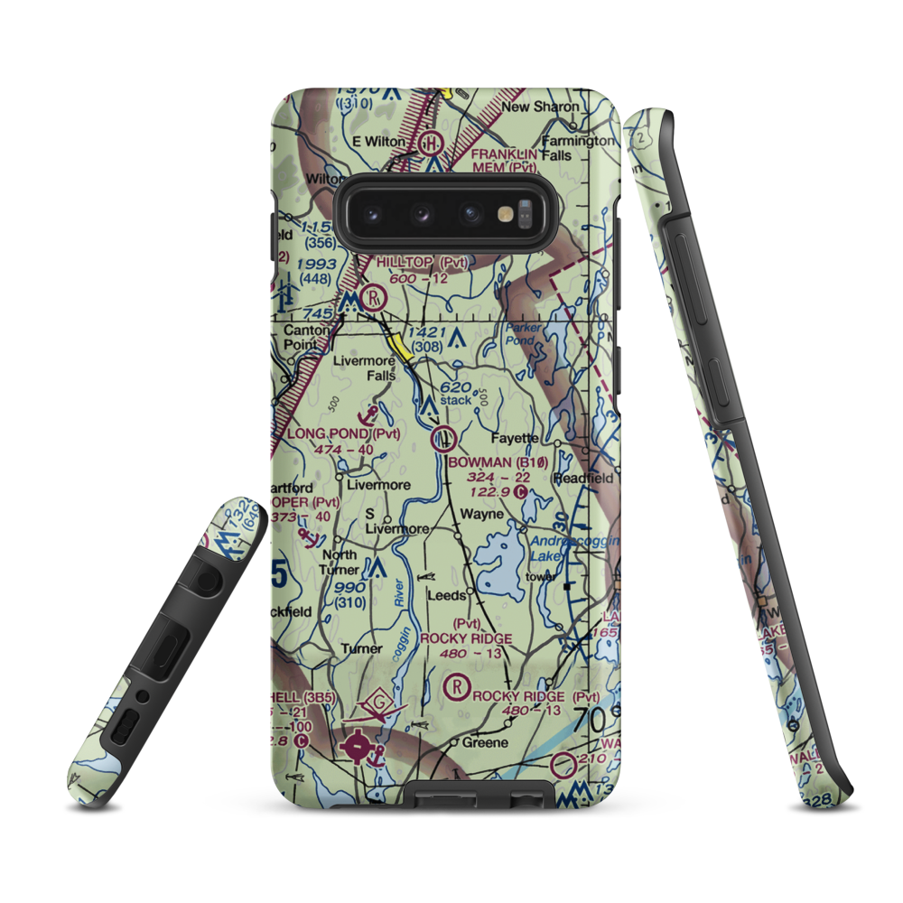Bowman Field (B10) VFR Sectional Samsung Phone Case Samsung Galaxy S10 Plus model shown