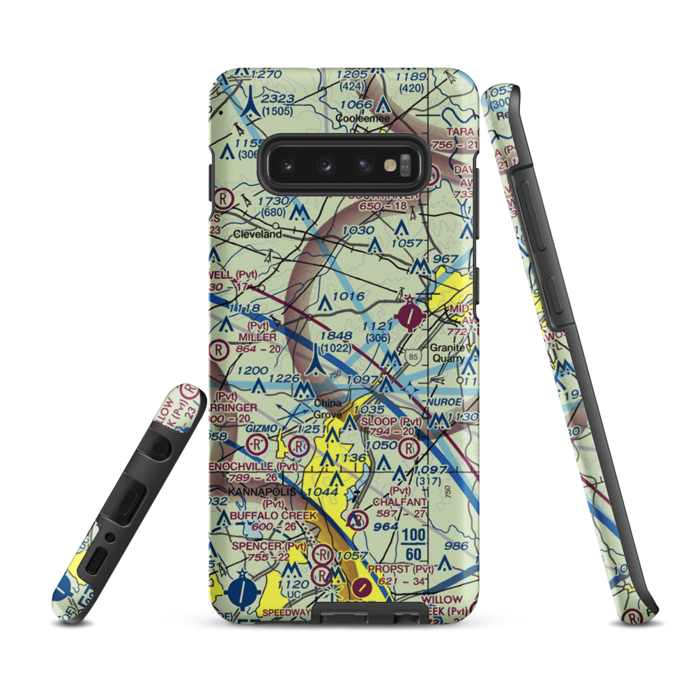 Bradley Field (NC29) VFR Sectional Samsung Phone Case Samsung Galaxy S10 Plus model shown