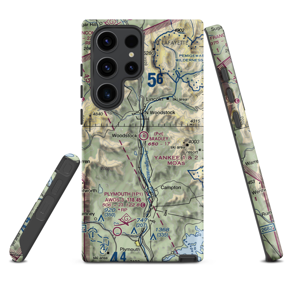 Bradley Field (NH49) VFR Sectional Samsung Phone Case Samsung Galaxy S23 Ultra model shown