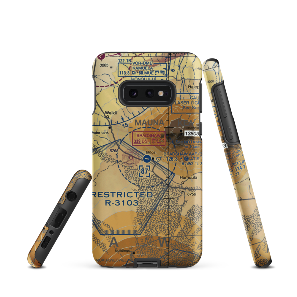 Bradshaw Army Airfield (BSF) VFR Sectional Samsung Phone Case Samsung Galaxy S10e model shown