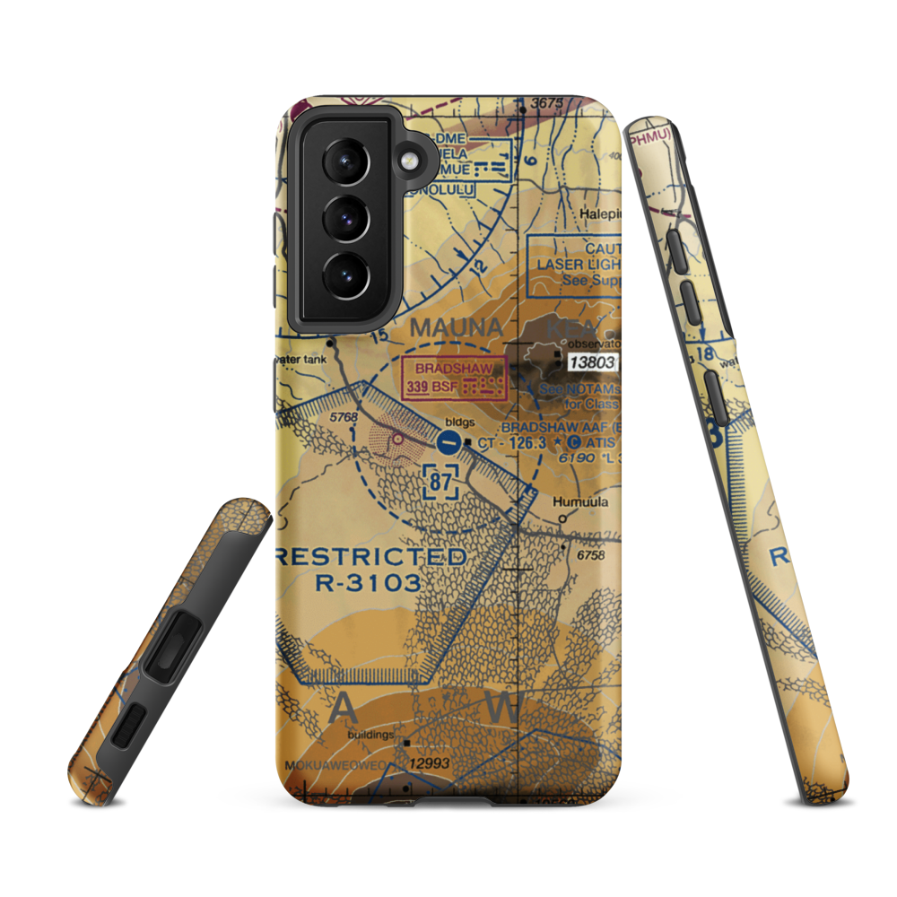 Bradshaw Army Airfield (BSF) VFR Sectional Samsung Phone Case Samsung Galaxy S21 FE model shown