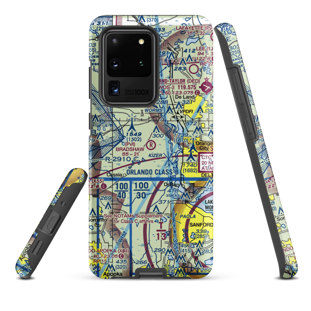 Bradshaw Tree Farm Airport (FL62) VFR Sectional Samsung Phone Case Samsung Galaxy S20 Ultra model shown