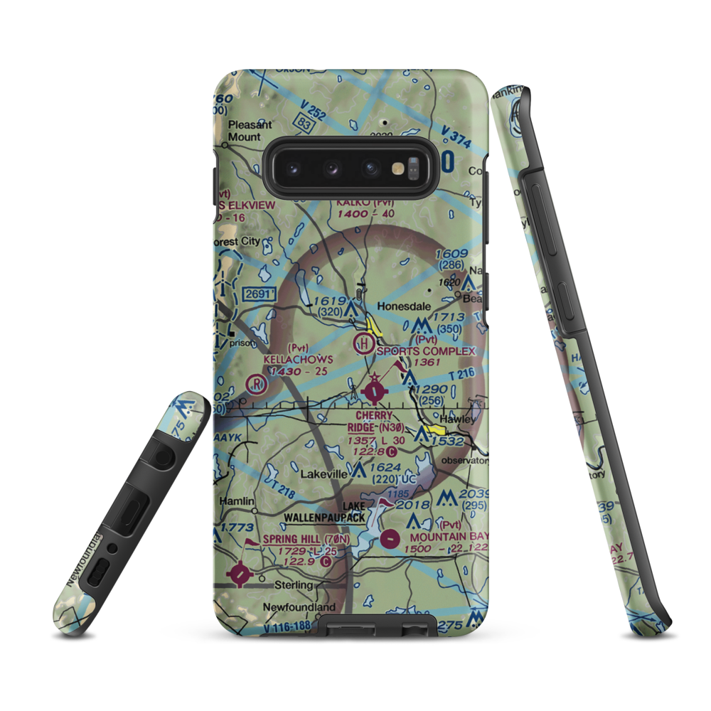 Branning Field (PN33) VFR Sectional Samsung Phone Case Samsung Galaxy S10 Plus model shown