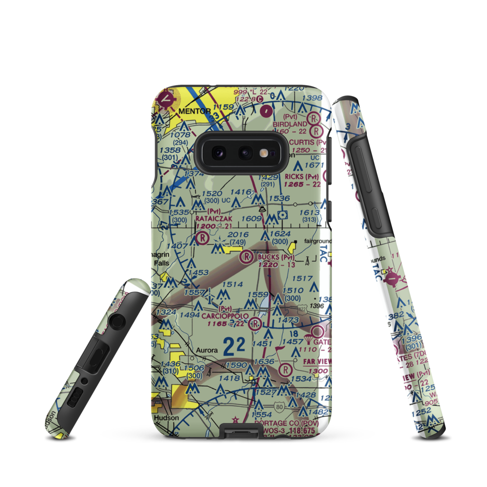 Brannon Field (8OI0) VFR Sectional Samsung Phone Case Samsung Galaxy S10e model shown