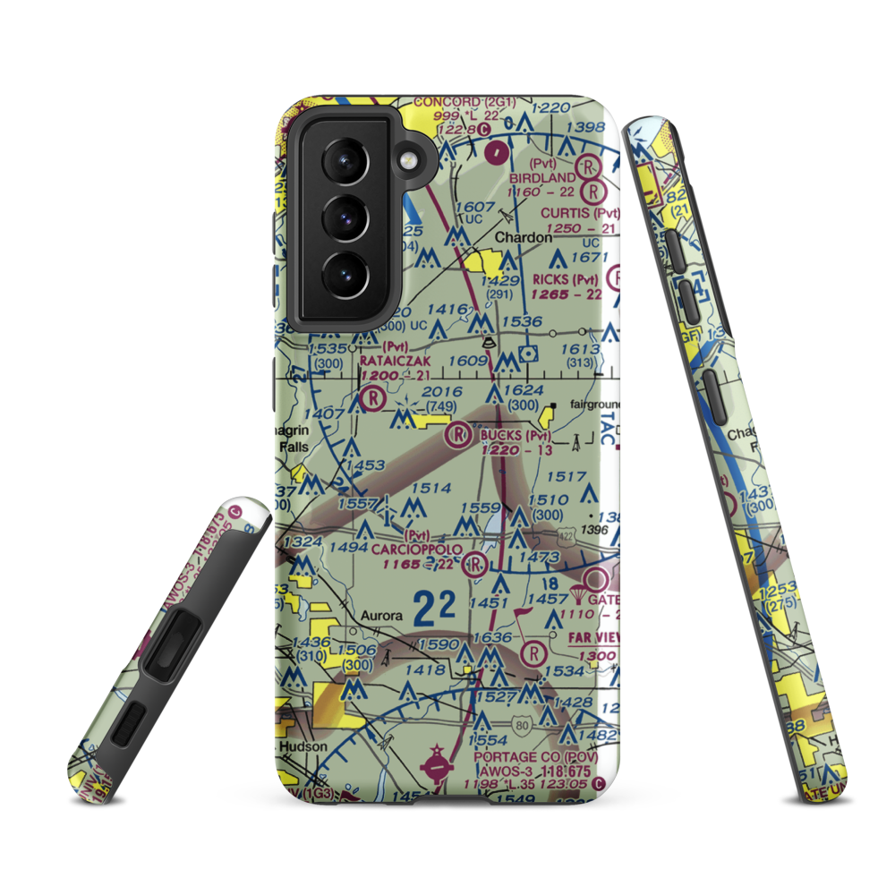Brannon Field (8OI0) VFR Sectional Samsung Phone Case Samsung Galaxy S21 FE model shown