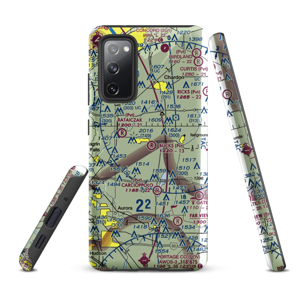 Brannon Field (8OI0) VFR Sectional Samsung Phone Case Samsung Galaxy S20 FE model shown