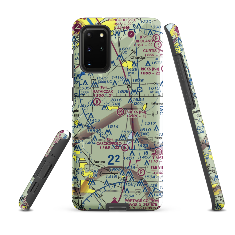 Brannon Field (8OI0) VFR Sectional Samsung Phone Case Samsung Galaxy S20 Plus model shown