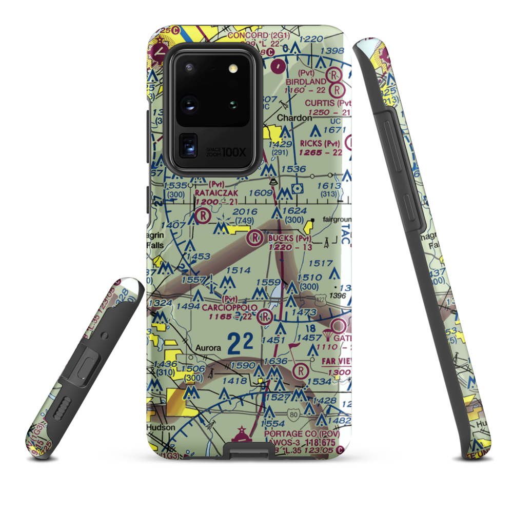 Brannon Field (8OI0) VFR Sectional Samsung Phone Case Samsung Galaxy S20 Ultra model shown