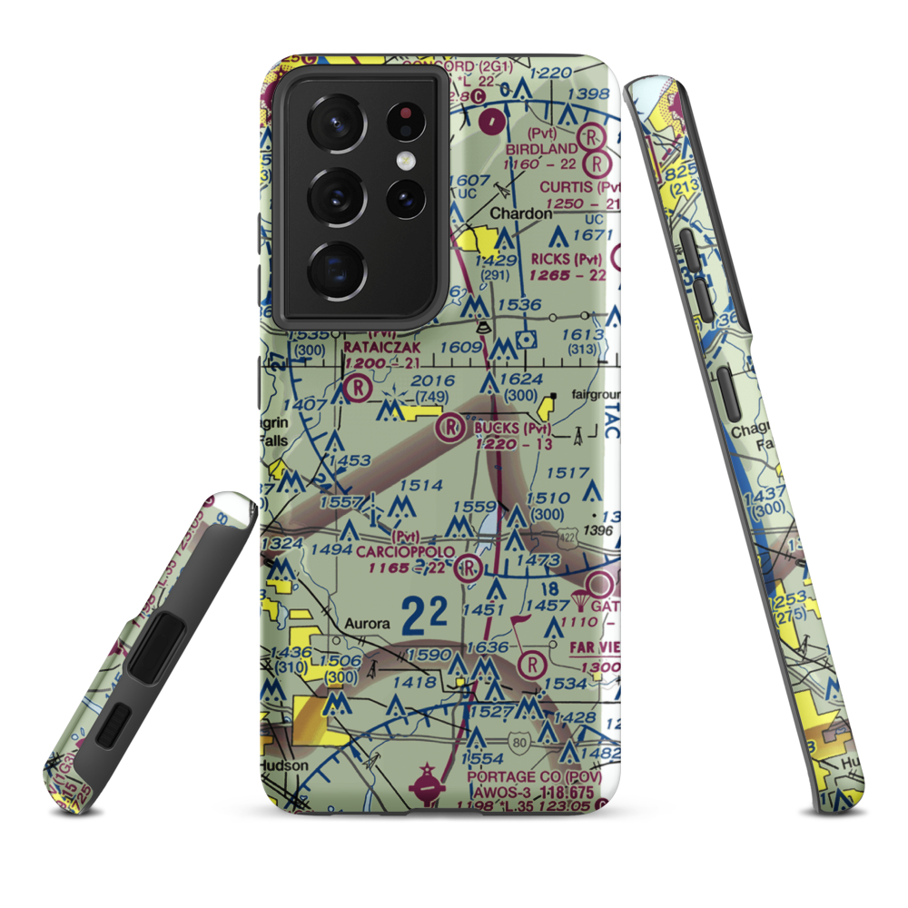 Brannon Field (8OI0) VFR Sectional Samsung Phone Case Samsung Galaxy S21 Ultra model shown