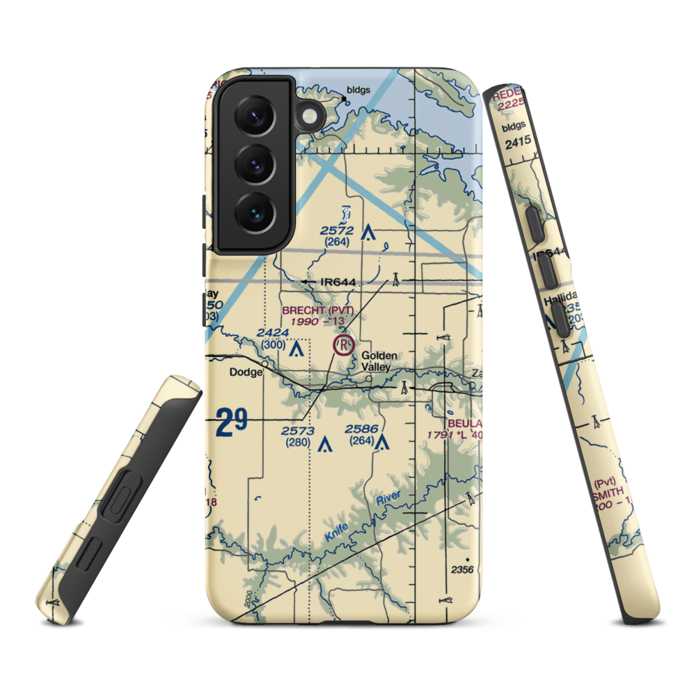 Brecht Strip (08ND) VFR Sectional Samsung Phone Case Samsung Galaxy S22 Plus model shown