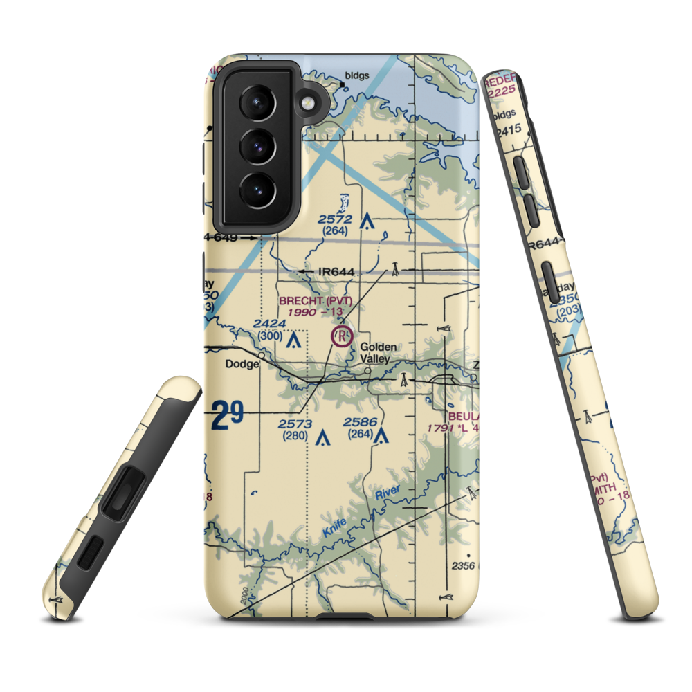 Brecht Strip (08ND) VFR Sectional Samsung Phone Case Samsung Galaxy S21 Plus model shown