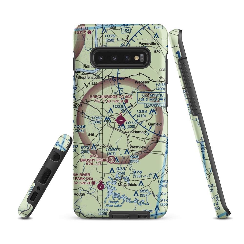 Breckinridge County Airport (I93) VFR Sectional Samsung Phone Case Samsung Galaxy S10 Plus model shown