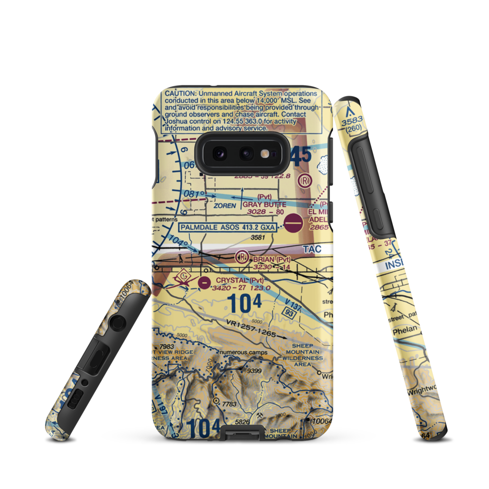 Brian Ranch Airport (CL13) VFR Sectional Samsung Phone Case Samsung Galaxy S10 Plus model shown