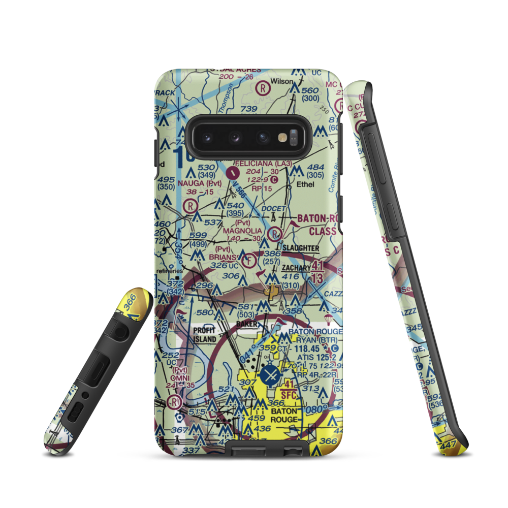 Brian's Ultralightport (LS54) VFR Sectional Samsung Phone Case Samsung Galaxy S10 model shown