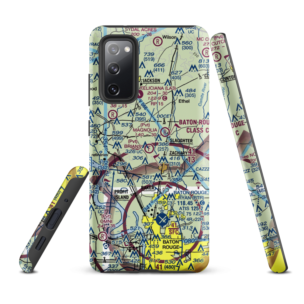 Brian's Ultralightport (LS54) VFR Sectional Samsung Phone Case Samsung Galaxy S20 FE model shown