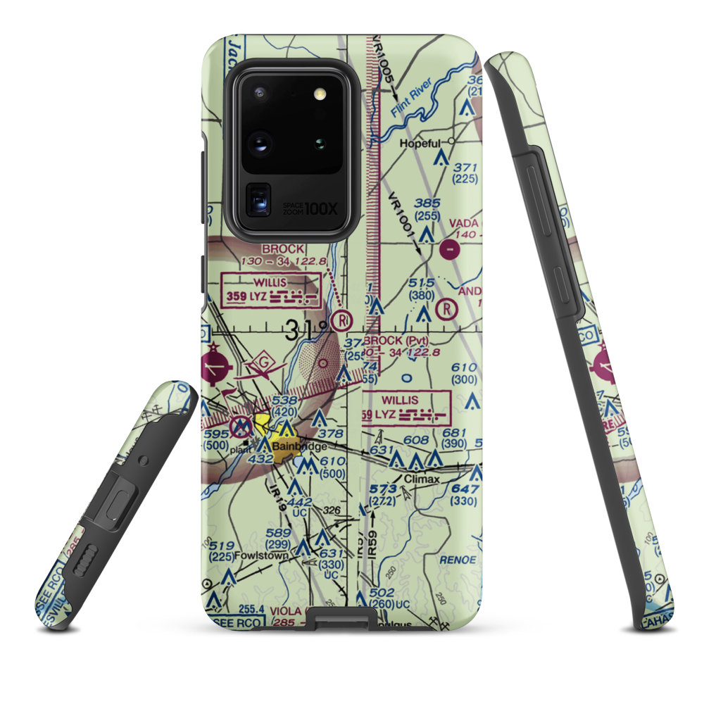 Brock Airpark (83GA) VFR Sectional Samsung Phone Case Samsung Galaxy S20 Ultra model shown