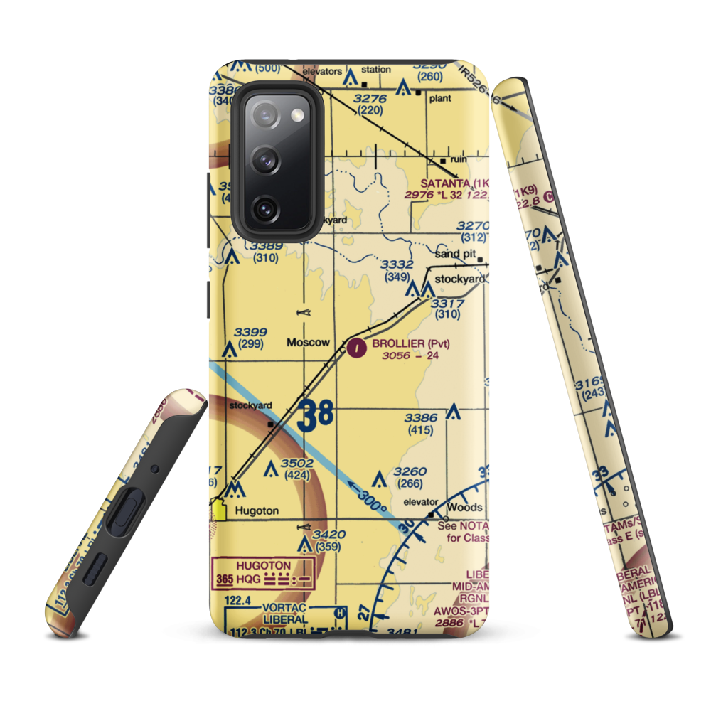 Brollier Airport (SN97) VFR Sectional Samsung Phone Case Samsung Galaxy S20 FE model shown
