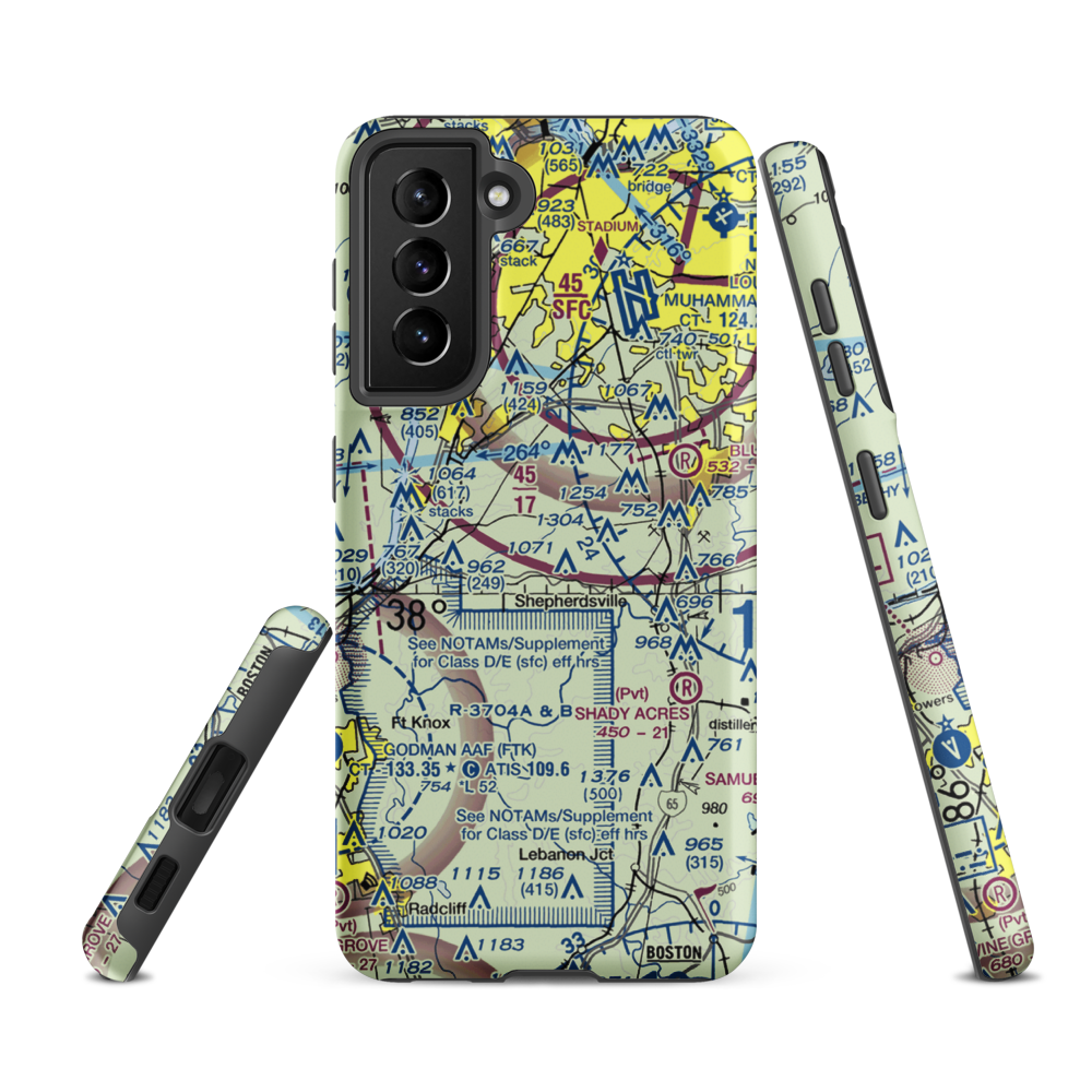 Brooks Field (73KY) VFR Sectional Samsung Phone Case Samsung Galaxy S21 FE model shown