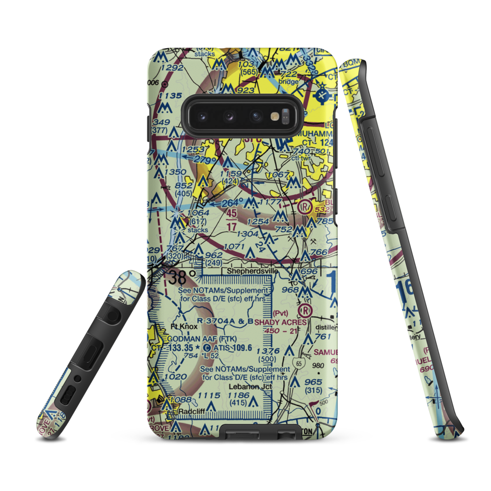 Brooks Field (73KY) VFR Sectional Samsung Phone Case Samsung Galaxy S10 Plus model shown