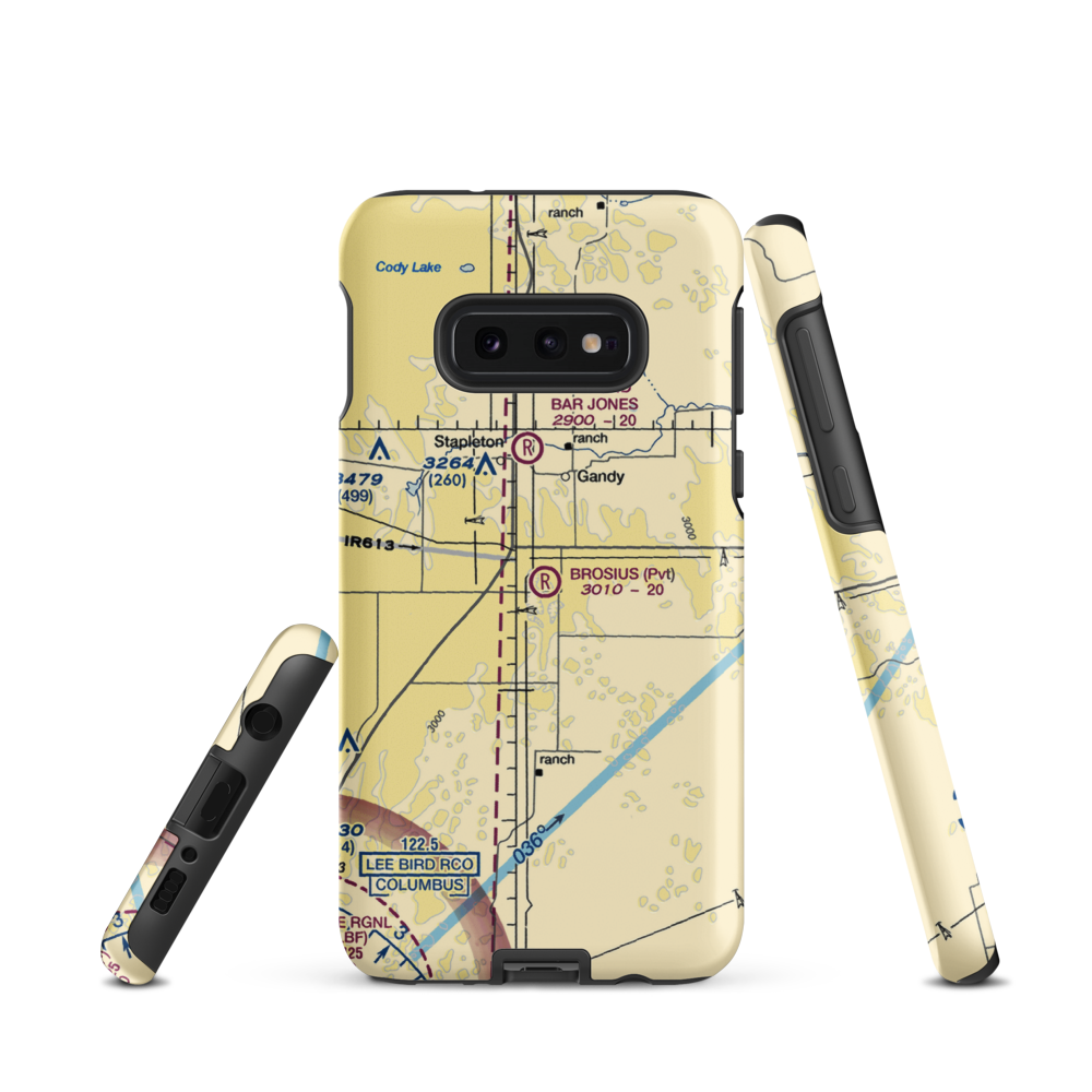 Brosius Field (9NE8) VFR Sectional Samsung Phone Case Samsung Galaxy S10e model shown