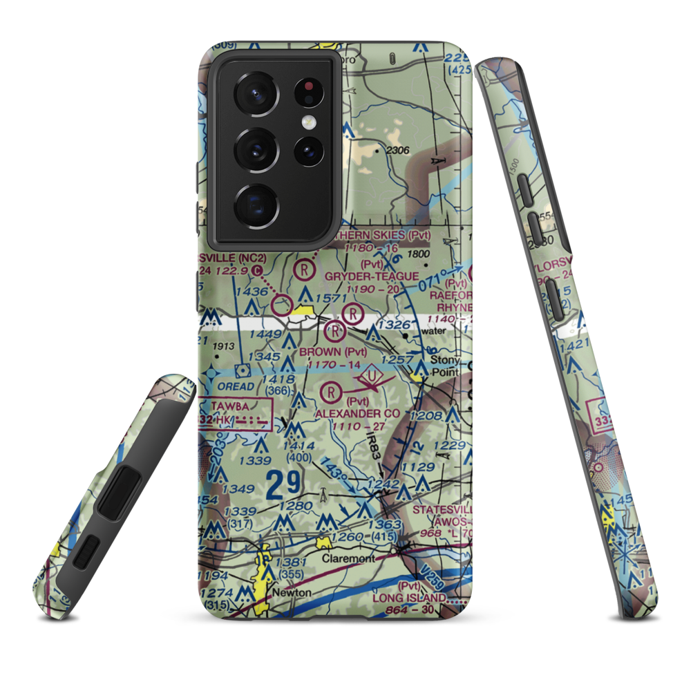 Brown STOLport (6NC4) VFR Sectional Samsung Phone Case Samsung Galaxy S21 Ultra model shown