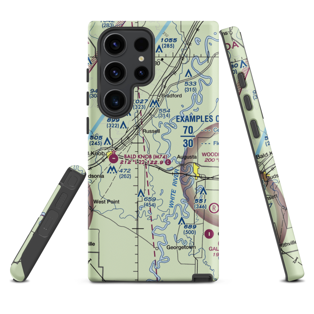 Buds Field (BUDS) VFR Sectional Samsung Phone Case Samsung Galaxy S23 Ultra model shown