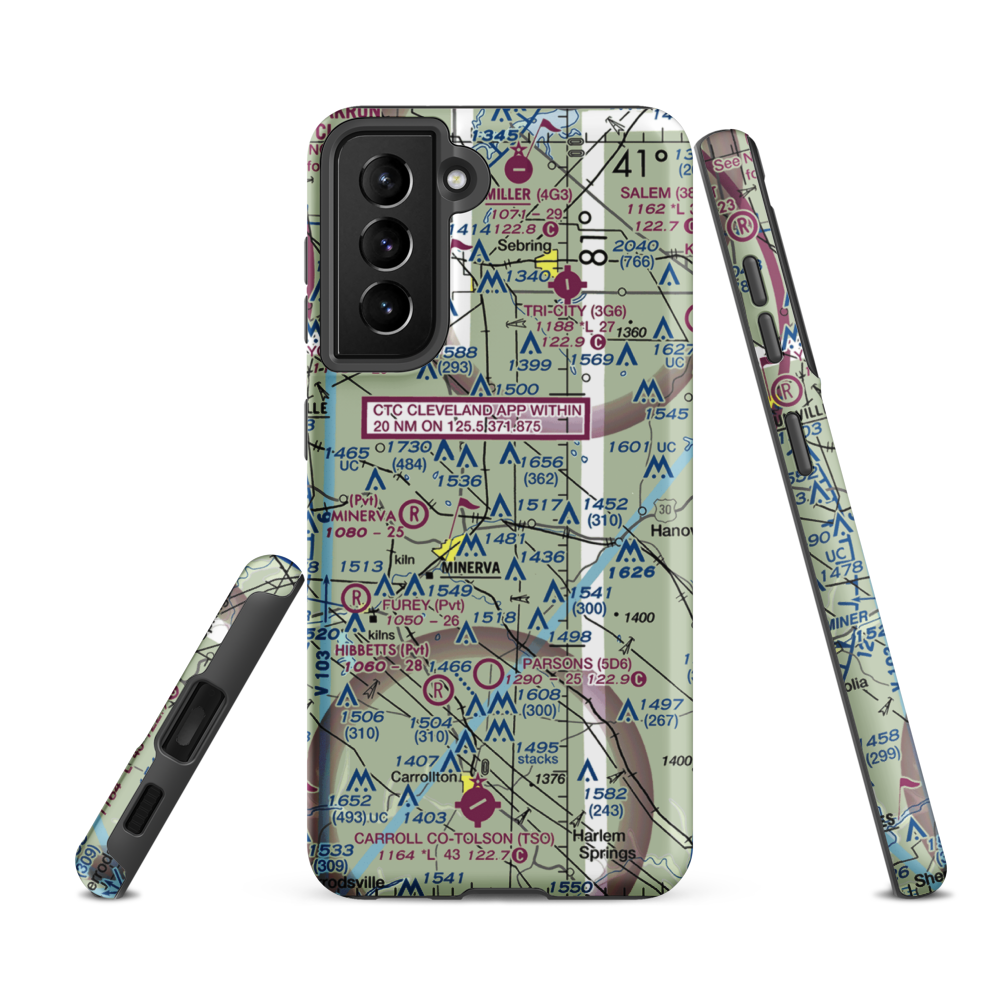 Bulick Field (OH13) VFR Sectional Samsung Phone Case Samsung Galaxy S21 FE model shown