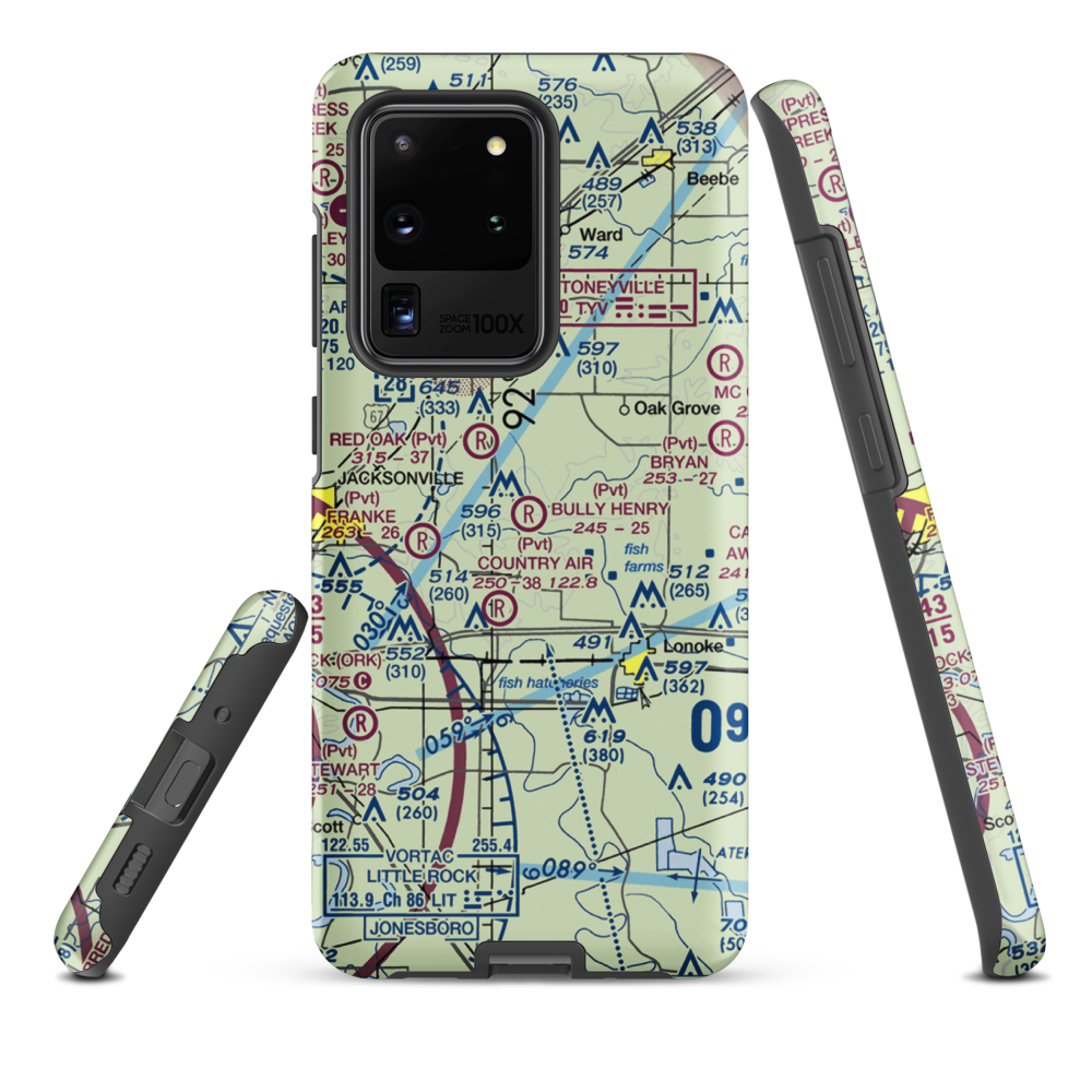 Bully Henry Airport (2AR0) VFR Sectional Samsung Phone Case Samsung Galaxy S20 Ultra model shown