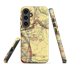 Bunch Grass Intergalactic Airport (WY15) VFR Sectional Samsung Phone Case